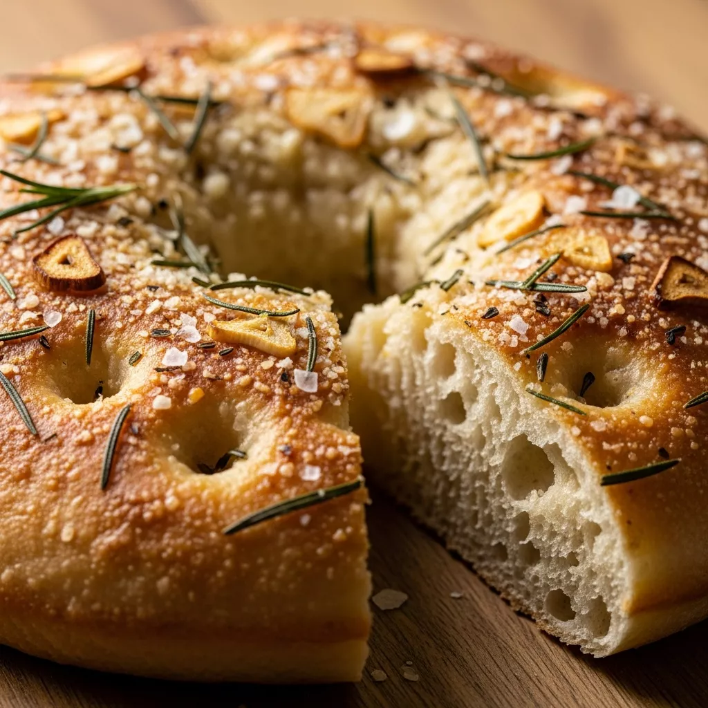 Garlic Parmesan Focaccia Bread