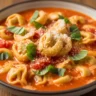 Creamy Tomato Tortellini Soup: A comforting and easy 35-minute recipe.