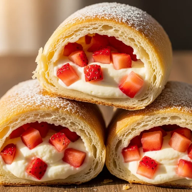 Strawberry Shortcake Cheesecake Rolls Recipe Card