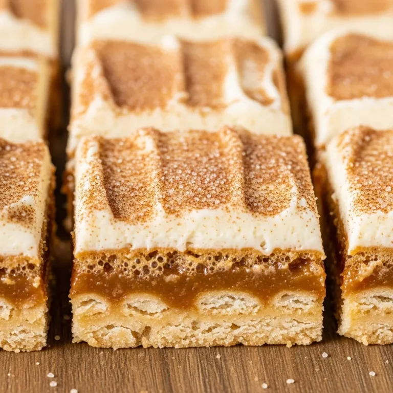 Recipe card image for Easy Churro Saltine Toffee Bars