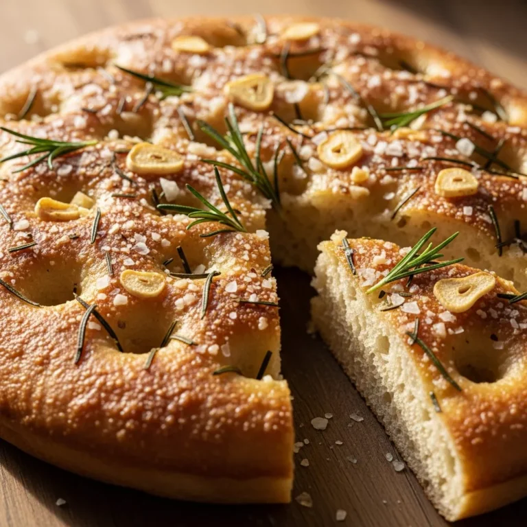 Garlic Parmesan Focaccia Recipe Card