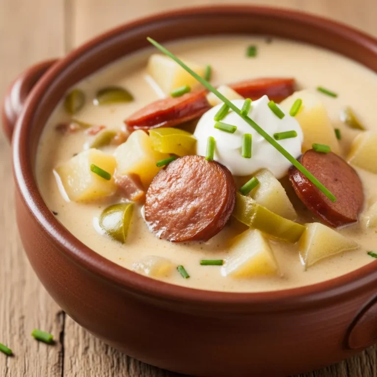 Recipe for Smoked Turkey Andouille Cajun Potato Soup
