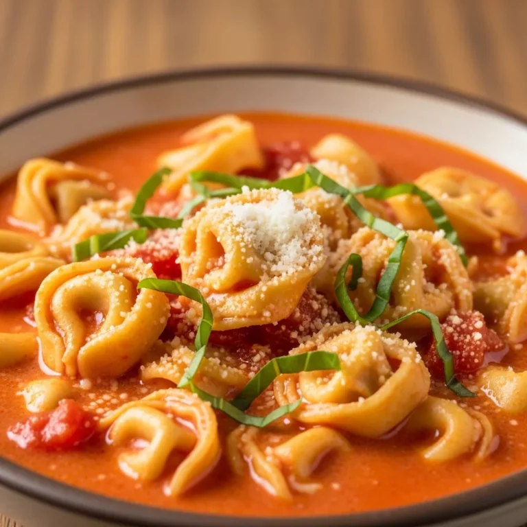 Recipe Card: Creamy Tomato Tortellini Soup